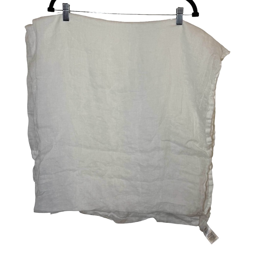 West Elm Linen Curtain 48 X 96 White
